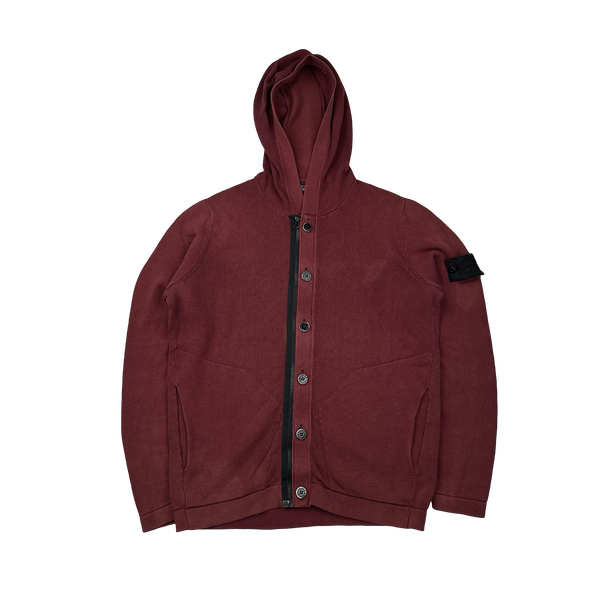 Stone Island 2013 Red Shadow Project Knit Hoodie - Large