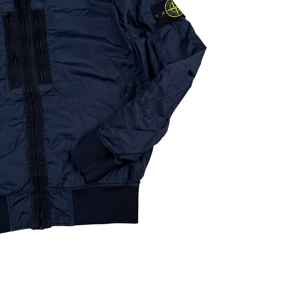 Stone Island 2017 Navy Garment Dyed Crinkle Reps Jacket - Medium