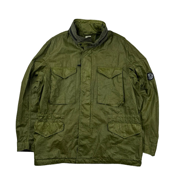 CP Company Alligator Green Lino Wax Jacket - 3XL – Mat's Island