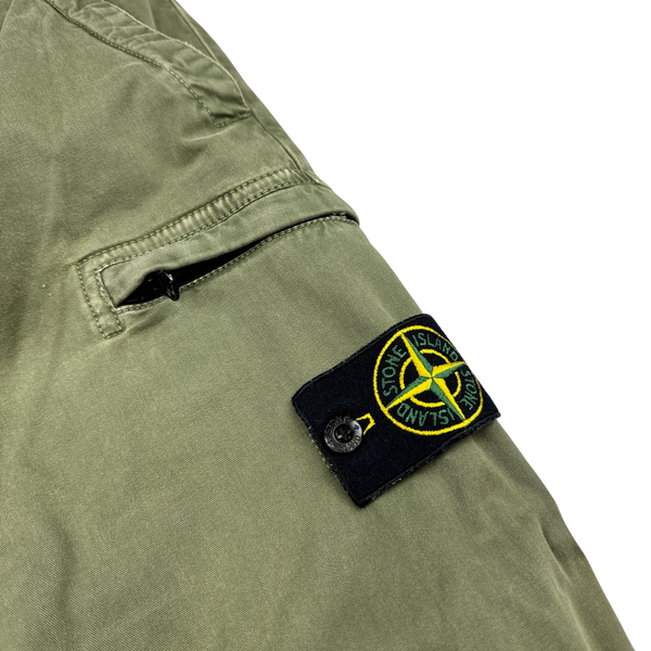 Stone Island 2020 Olive Green Skinny Fit Cargo Trousers - 30"