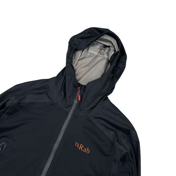 RAB Dark Grey Zipped Lightweight Soft Shell Jacket - Small