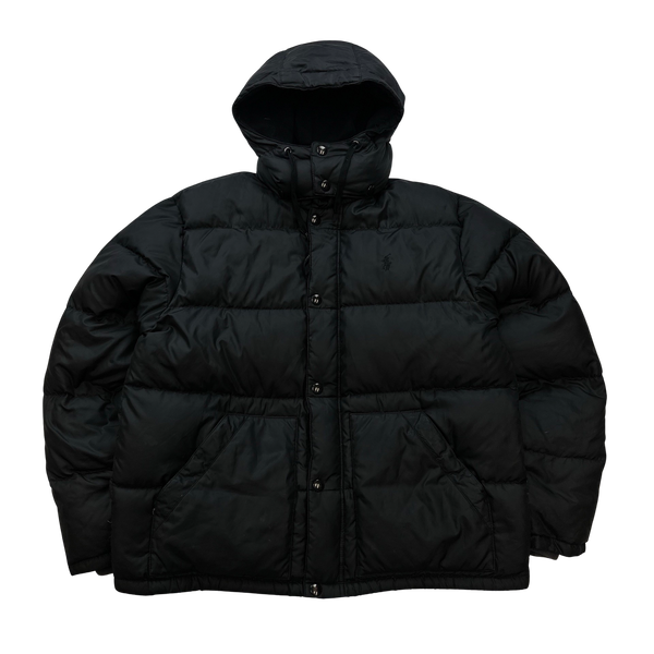 Ralph Lauren Black Puffer Thick Down Puffer Jacket - Large