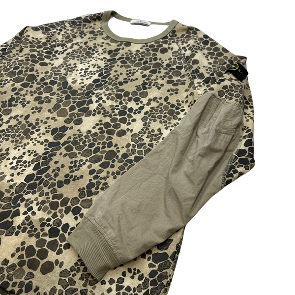 Stone island alligator camo sweatshirt shop
