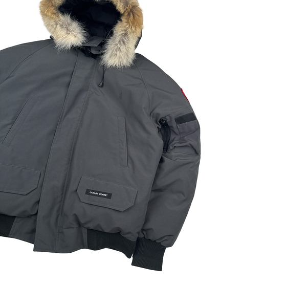 Canada Goose Grey Chilliwack Bomber Parka Jacket - Small