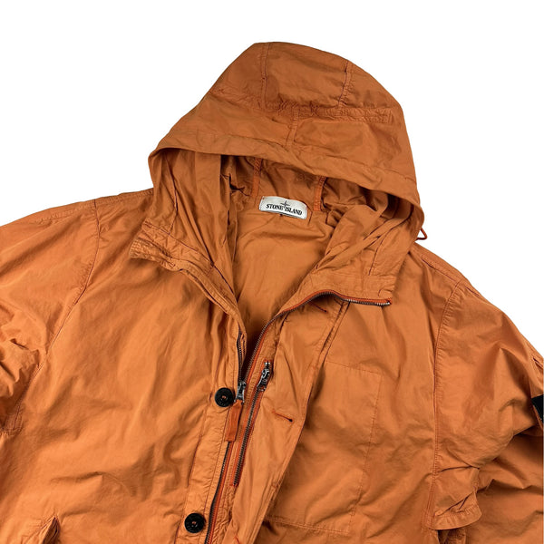 Stone Island 2014 Orange David Light TC Cotton Jacket - Large