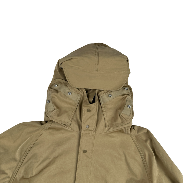 Ten C Beige Short Sniper Hooded Jacket - Medium