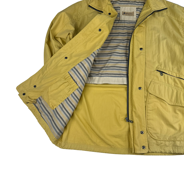 Baracuta Yellow Quilted Zipped Jacket - Large