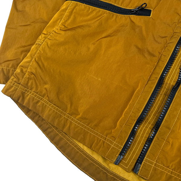 Stone Island 2017 Orange Nylon Metal Flock Hooded Jacket - Large