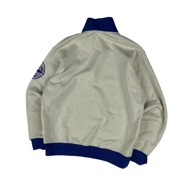 Stone Island 2021 Cotton Quarter Zip Jumper - Medium