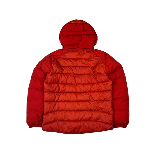 CP Company X Fila Red D D Shell Down Filled Goggle Jacket - Large
