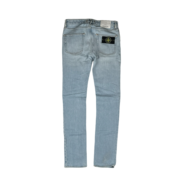Stone Island 2017 Light Wash Slim Fit Denim Jeans - Small