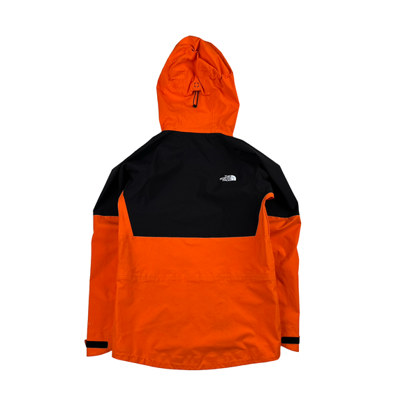 North Face Orange Gore Tex Colour Block Hooded Jacket - Small