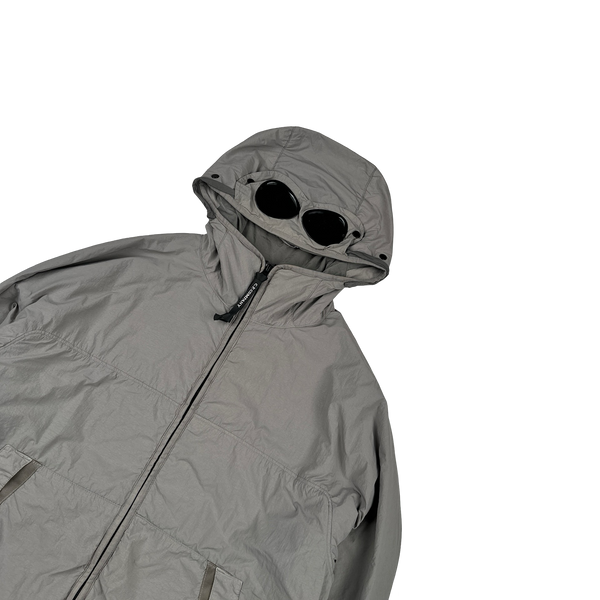 CP Company GDP Grey Polartec Nylon Goggle Jacket - XL