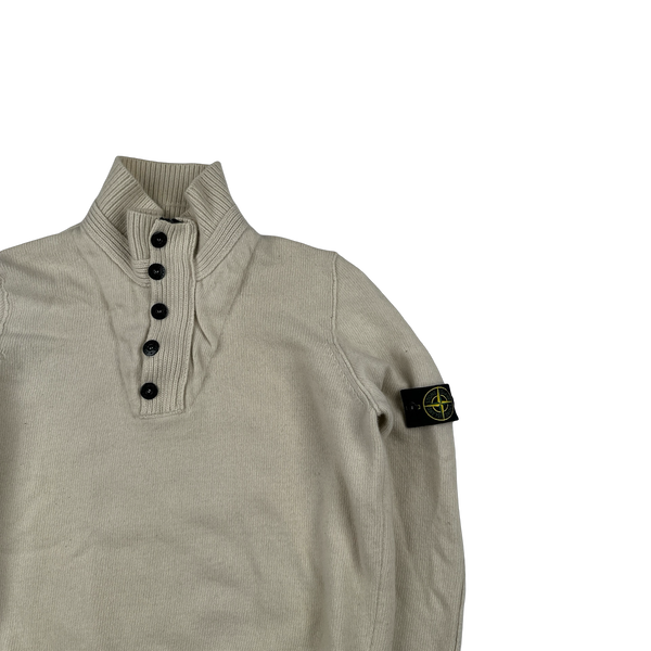 Stone Island 2007 Cream Pullover Knitted Jumper - XXL