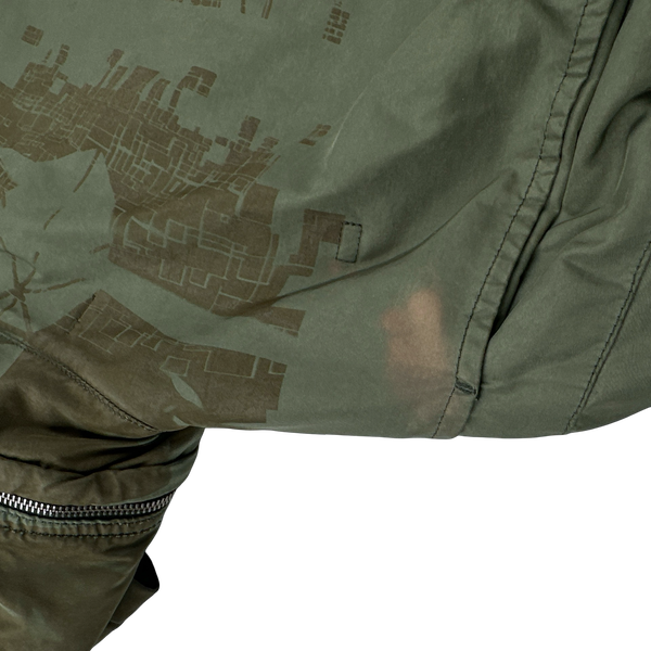 Stone Island 2017 David TC Shadow Project Khaki Graphic Print Jacket - Large