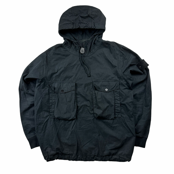 Stone Island 2019 Black Ghost Cotton Resin Smock Small