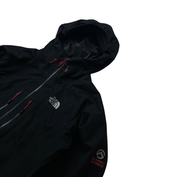 North Face Summit Series Black Waterproof Hooded Jacket - Medium