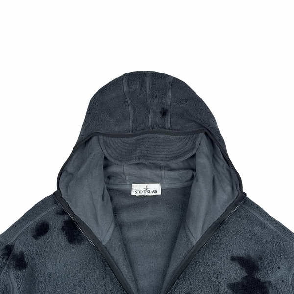 Stone Island 2023 Hand Coloured Cotton Pile Special Process Hoodie - XXL