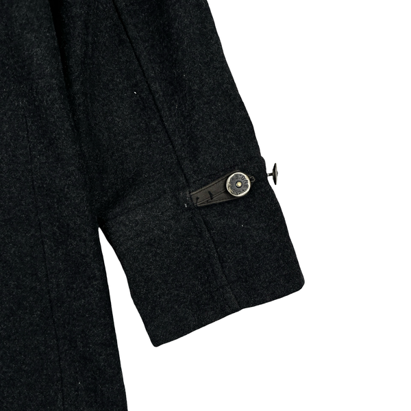 Stone Island 2000 Grey Vintage Wool Blazer Duffle Coat  - Large