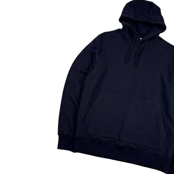 Stone Island 2020 Navy Cotton Pullover Hoodie - Medium