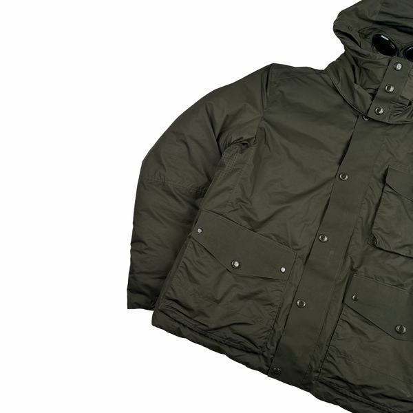 CP Company Khaki Micro M Goggle Jacket - XL