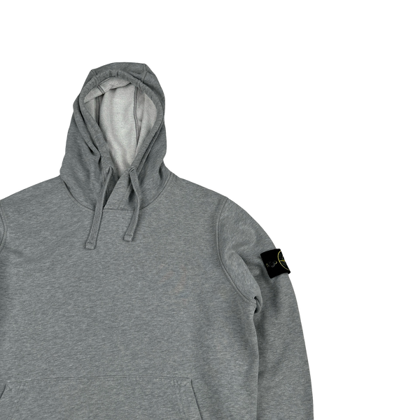 Stone Island 2020 Grey Cotton Pullover Hoodie - Small