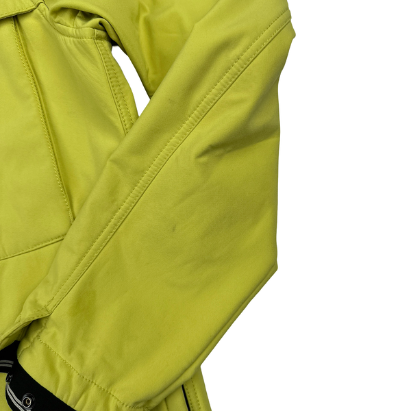 Stone Island Yellow Fleece Lined Soft Shell Jacket - Large