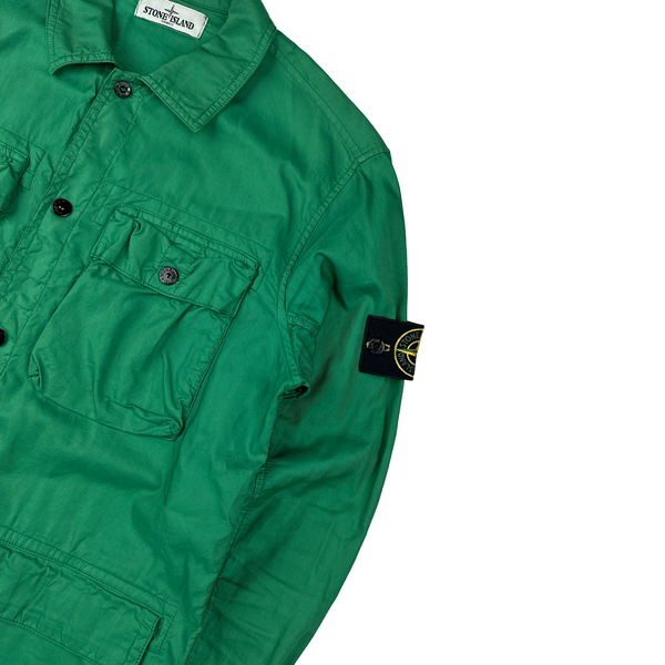 Stone Island 2013 Green Multipocket Cotton Shirt - Medium