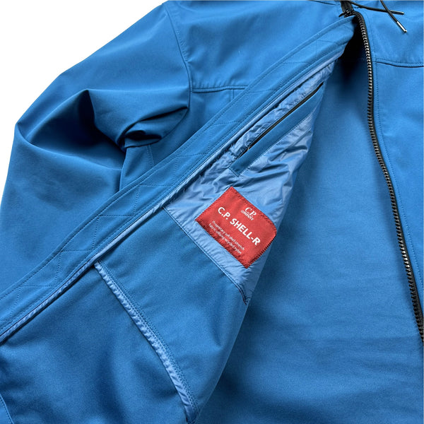 CP Company Blue CP Shell R Goggle Jacket - XL