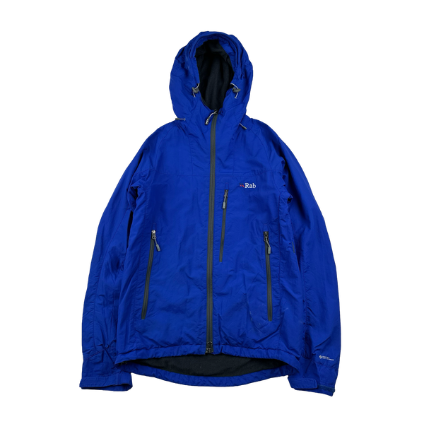 RAB Blue Pertex Vapour-Rise Waterproof Rain Jacket - Small