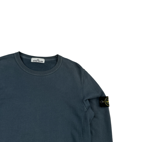 Stone Island 2016 Blue Cotton Crewneck Sweatshirt - Medium