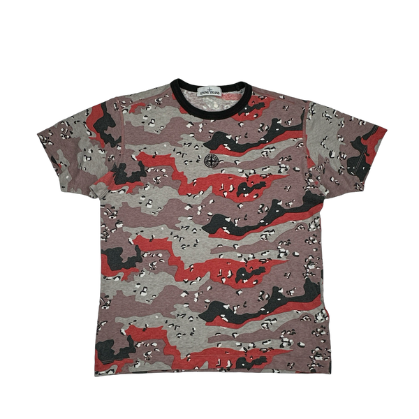 Stone Island 2020 Desert Camo Cotton T Shirt - Medium