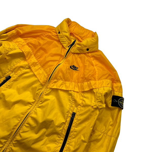 Stone Island x Nike Yellow Hyperlight Membrana Windrunner Jacket - Small
