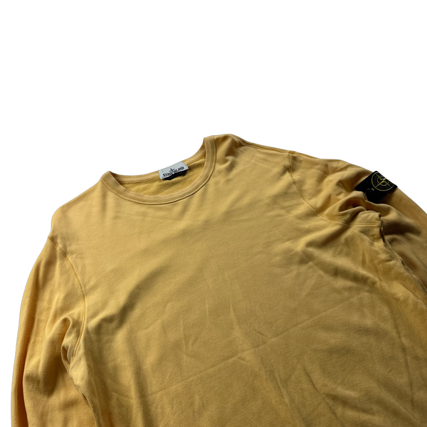 Stone Island 2017 Yellow Cotton Pullover Crewneck Jumper - XXL
