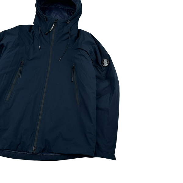 CP Company Navy Pro Tek Hooded Jacket - Large