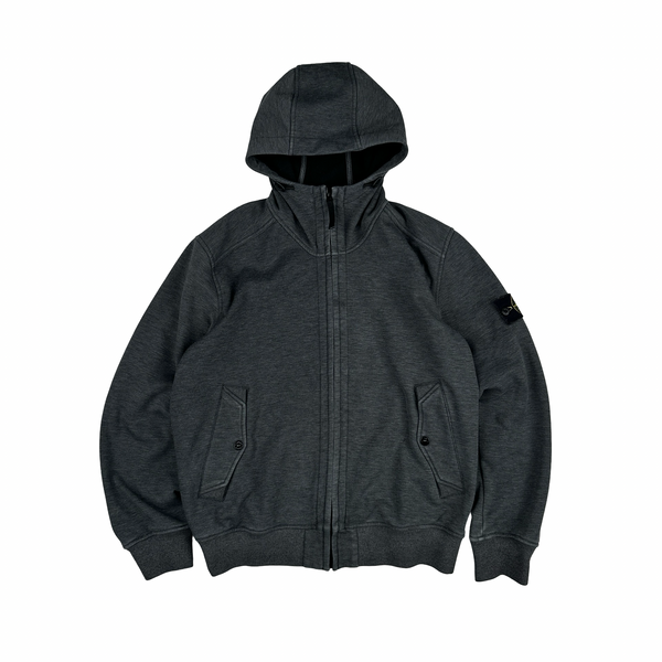 Stone Island 2014 Dark Grey Hooded Soft Shell - Large
