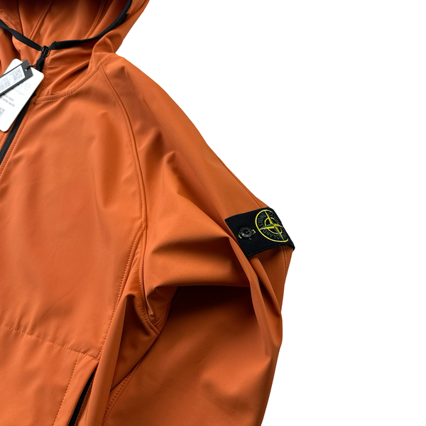 Stone Island 2023 Orange Light Soft Shell R eDye Technology Jacket - XXL