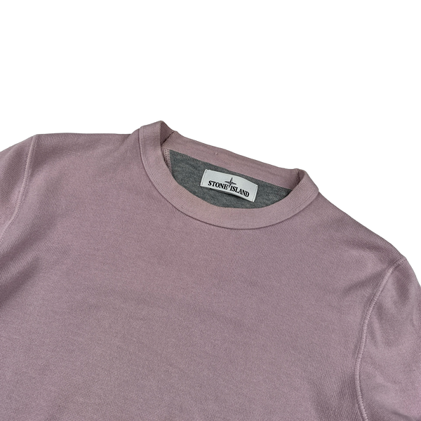 Stone Island 2017 Pink Cotton Lightweight Knit - Medium