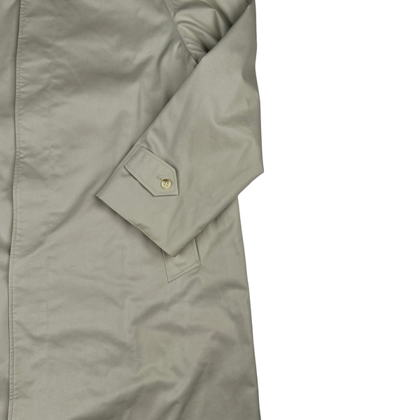 Burberry Nova Check Lined Tan Trench Coat - Large