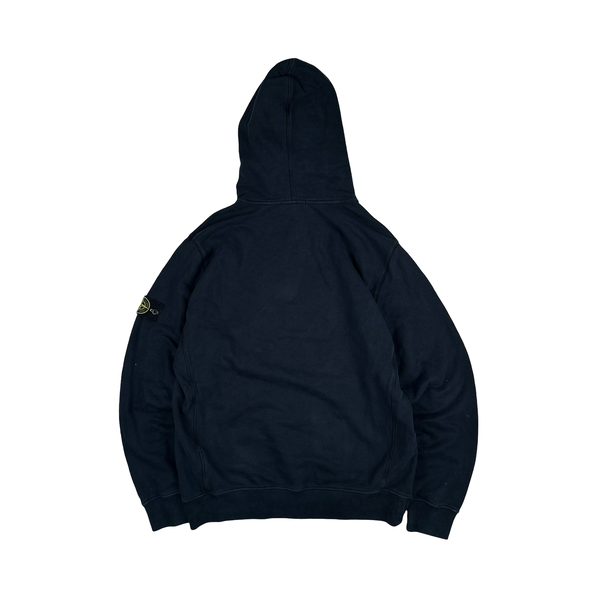 Stone Island 2018 Navy Cotton Pullover Hoodie - XXL