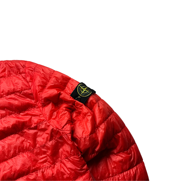 Stone Island Red Garment Dyed Down Filled Packable Jacket - 3XL