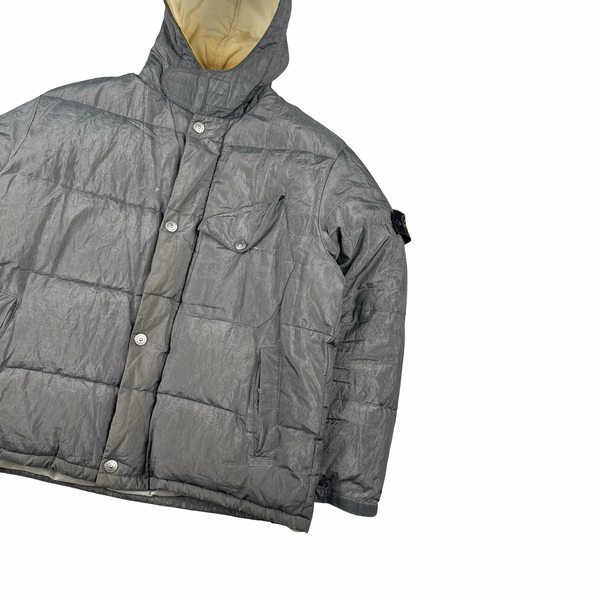 Stone Island 1999 Grey Vintage Pure Metal Jacket - Large