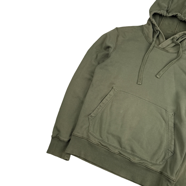 Stone Island 2020 Green Cotton Pullover Hoodie - Small