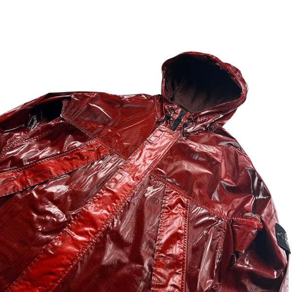 Stone Island 2012 Red Prismatica Hooded Jacket - XL