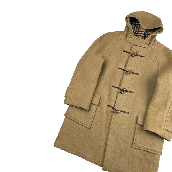 Burberry Lana Wool Duffle Coat - Large