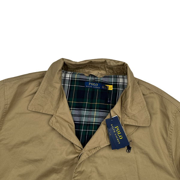 Ralph Lauren City Walking Beige Cotton Long Jacket - XXL