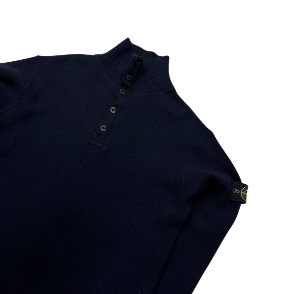 Stone Island Vintage AW2001 Navy Pullover Knit - XL