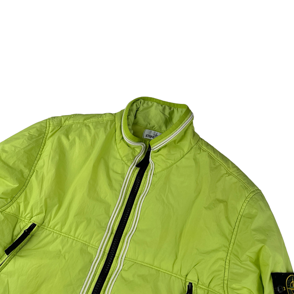 Stone Island 2019 Green Crinkle Reps Padded Jacket - XL