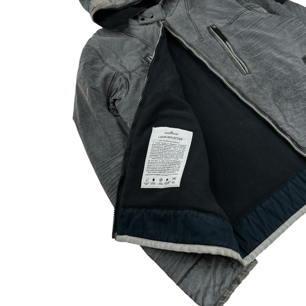 Stone Island Liquid Reflective 2011 Fleece Lined Jacket - Medium