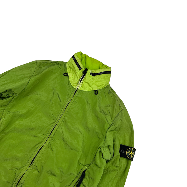 Stone Island 2016 Lime Nylon Metal Tyveck Shield Jacket - Medium